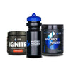 Hydro Power Starter Bundle 1x Blue Razz Endurance Fuel + Ignite Cherry Limeade + Cycle Bottle